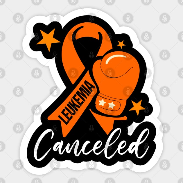 Orange Ribbon Leukemia Cancer Awareness Sticker by Outrageous Flavors